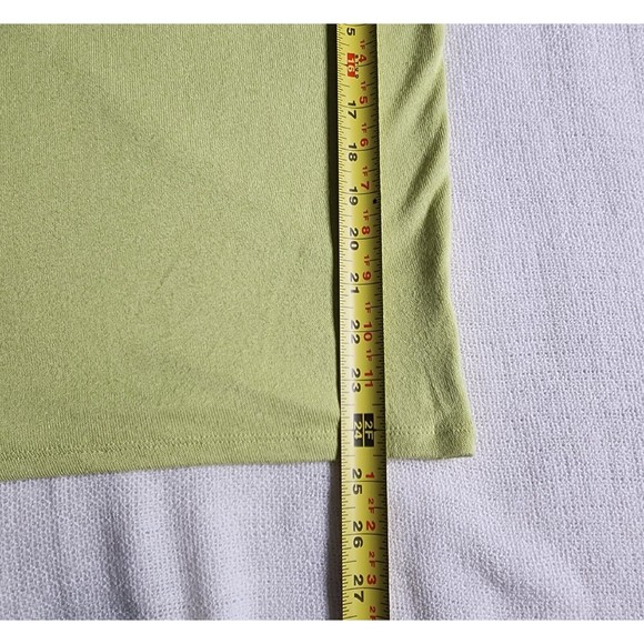 Halston Studio Open Back Top Green Size XS Drape Back Pullover Womens - Picture 7 of 9